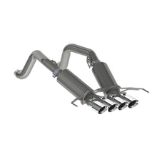 Load image into Gallery viewer, MBRP Chevy Corvette V8 6.2L 3in T304 Dual Cat Back w/ 4in Quad Dual Wall Tips