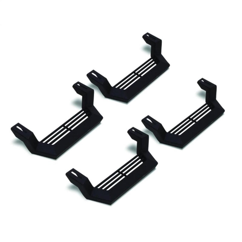 Rampage Jeep Rock Rail Short Step Universal 4 Piece Set - Black