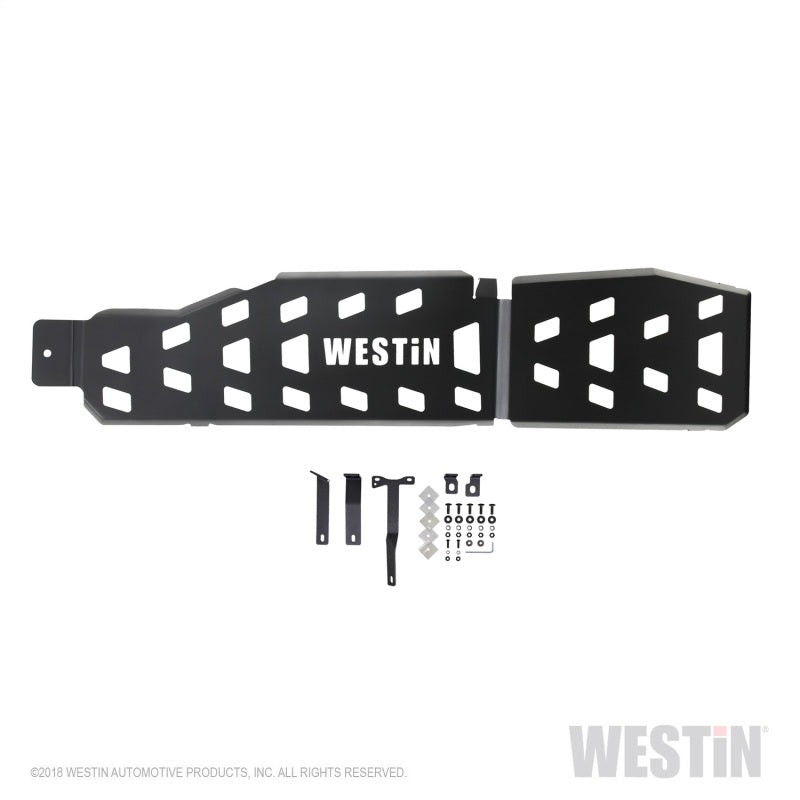 Westin 18+ Jeep Wrangler JLU 4dr. (Excl. 4xe) Gas Tank Skid Plate - Tex. Blk