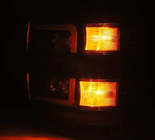 Load image into Gallery viewer, AlphaRex 15-19 Chevy 2500HD NOVA LED Proj Headlight Plank Style Jet Blk w/Activ Light/Seq Signal/DRL
