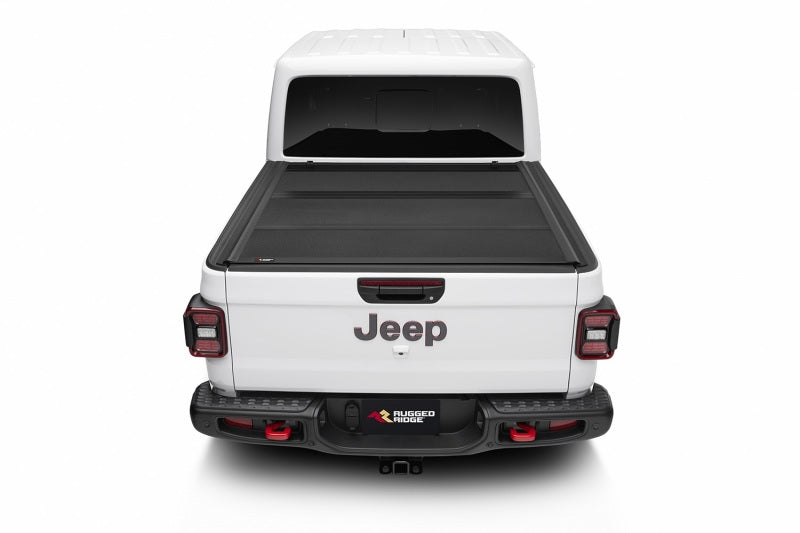 Rugged Ridge Armis Hard Folding With LINE-X Bed Cover JT