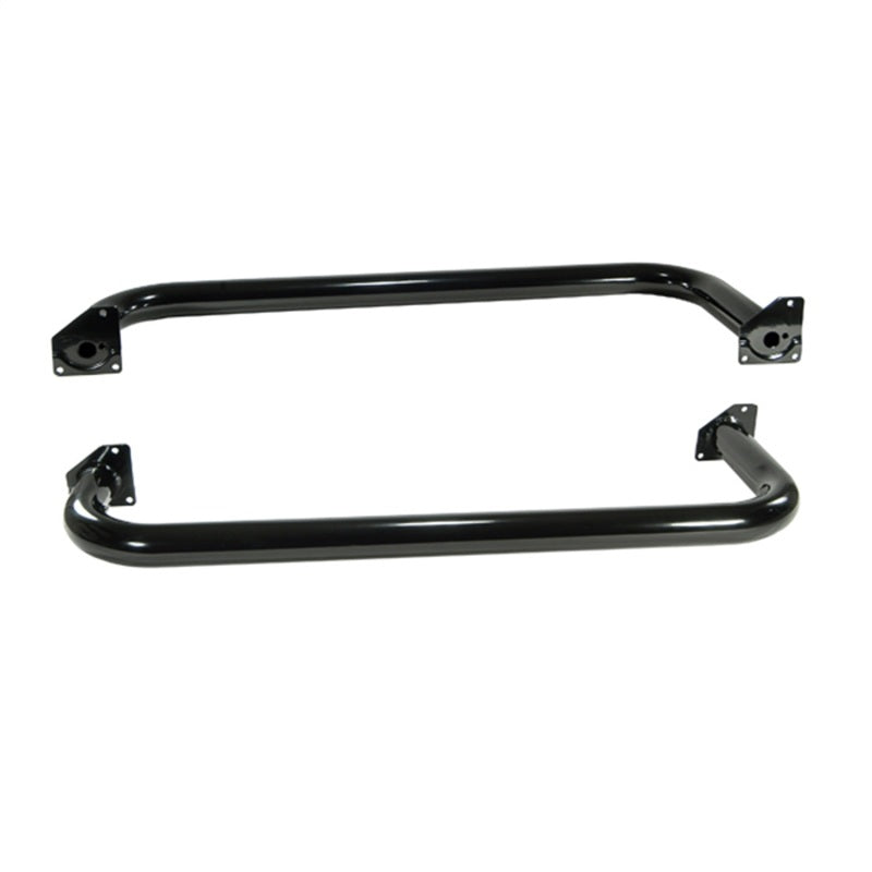 Rugged Ridge 3-In Round Side Steps Black Jeep Wrangler