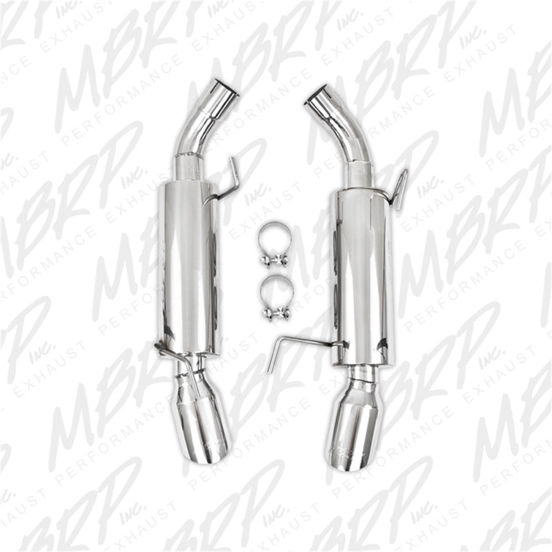 MBRP Ford Mustang GT 5.0/Shelby GT500 Dual Mufflers Axle Back Split Rear T304