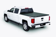 Load image into Gallery viewer, White Chevrolet C10 pickup truck fitted with a black Tonno Pro tri-fold tonneau cover