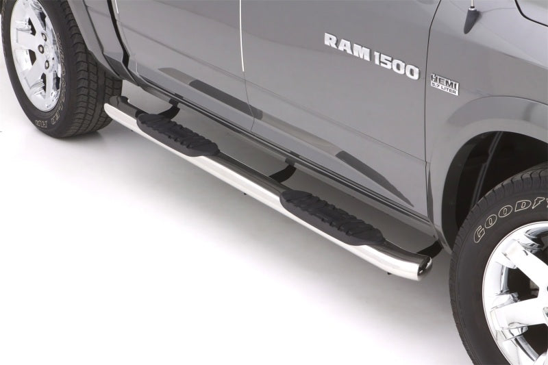 Lund Dodge Ram 2500 Crew Cab 5in. Curved Oval SS Nerf Bars - Polished