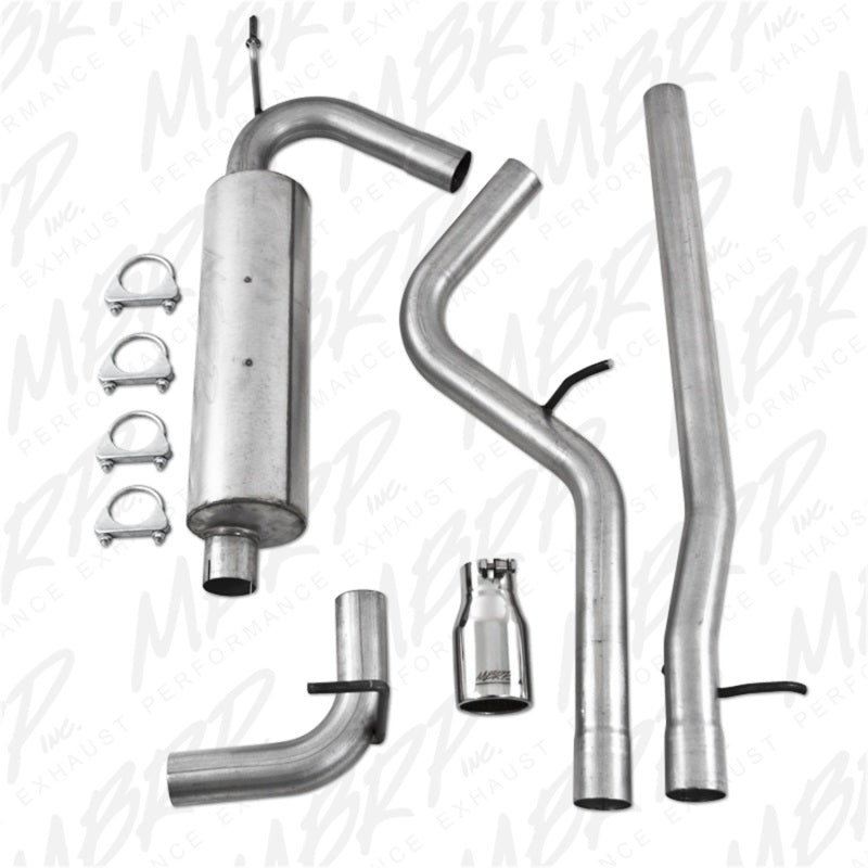 MBRP Jeep Wrangler 4dr 3.8L V6 Cat Back Single