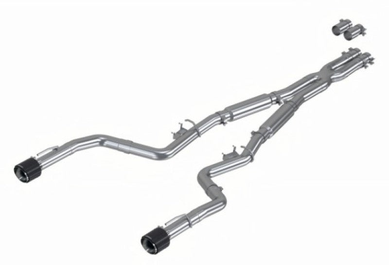 MBRP Charger 5.7/6.1/6.4L 3in Dual Rear Exit SS Catback Exhaust w/ Carbon Fiber Tips