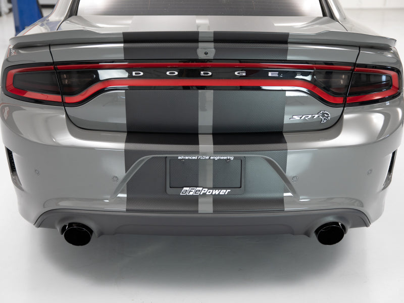 aFe MACH Force-XP 4-1/2in Black OE Replacement Exhaust Tips - 2015+ Dodge Charger/Hellcat