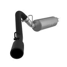Load image into Gallery viewer, MBRP Jeep Wrangler (TJ) Inline-4 2.5L, Inline-6 4.0L 2 1/2in Cat Back Single Side Black Coated