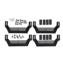 Load image into Gallery viewer, Rampage Jeep Rock Rail Short Step Universal 4 Piece Set - Black