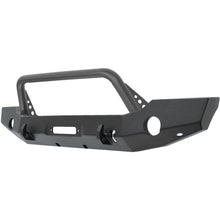 Load image into Gallery viewer, Westin 18+ Jeep Wrangler JL WJ2 Full Width Front Bumper w/Bull Bar Textured Black