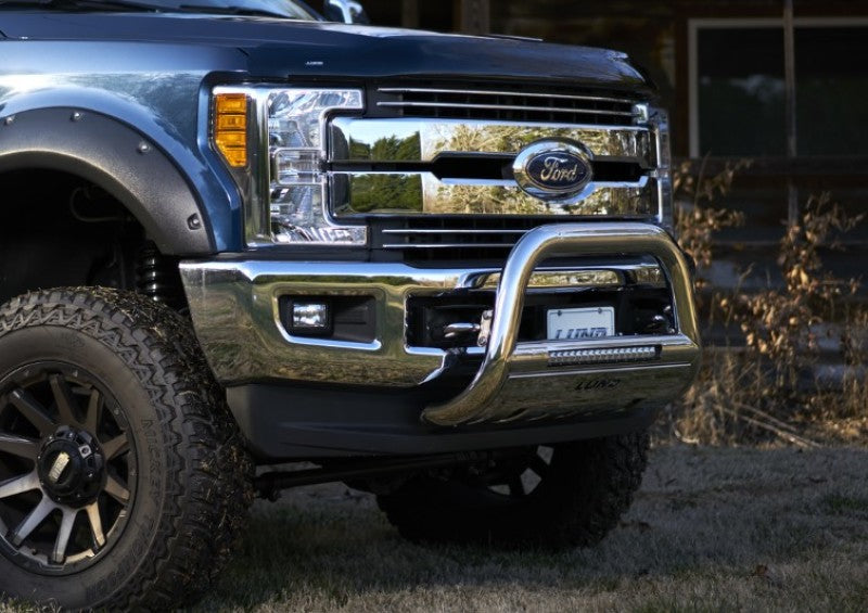 Lund Ford F-250 Super Duty Bull Bar w/Light & Wiring - Polished