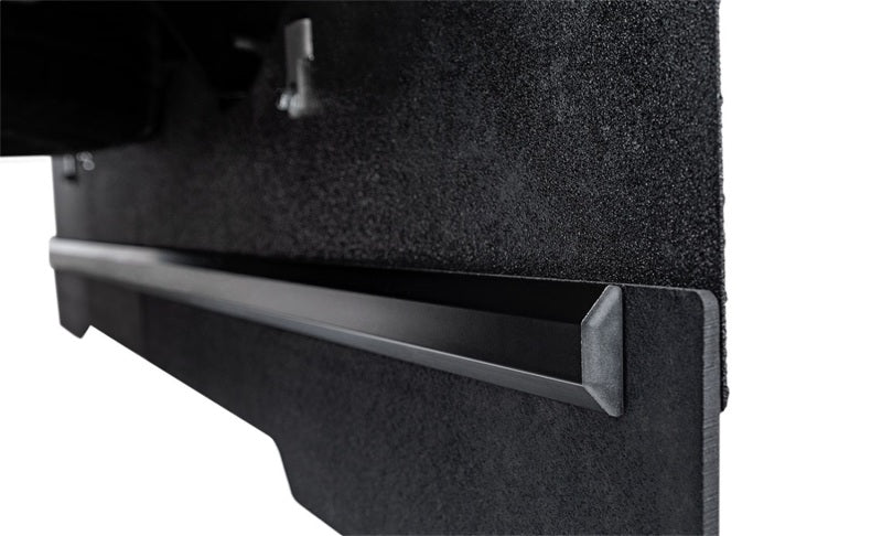 Side profile close-up of the Access Rockstar Tow Flap on a Ram 1500