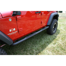 Load image into Gallery viewer, Rugged Ridge 3 In Round Tube Steps Black Jeep Wrangler Unlimited JK