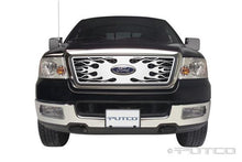 Load image into Gallery viewer, Putco Ford F-150 (Honeycomb Grille) w/ Logo CutOut Flaming Inferno Stainless Steel Grille