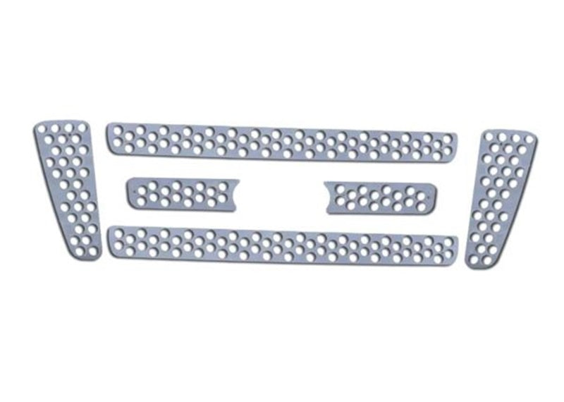 Putco Ford F-150 (Bar Grille) w/ Logo CutOut (6-pcs / Does not Cover Bumper) Punch SS Grilles