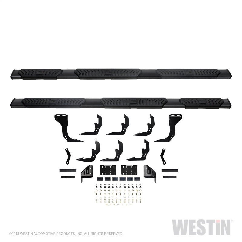 Westin Chevrolet Silverado/Sierra 1500 Crew Cab (5.5ft) R5 Modular Nerf Step Bars - Black