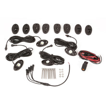 Load image into Gallery viewer, Rugged Ridge Jeep Wrangler JK White 4-Piece LED Rock Light Kit w/ Harness