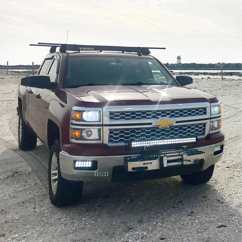 Westin 2014+ Chevrolet Silverado 1500 MAX Winch Tray Face Plate - SS