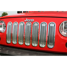 Load image into Gallery viewer, Rugged Ridge Billet Grille Insert Polished Alum Jeep Wrangler