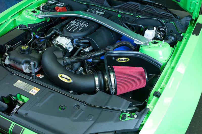 Airaid 12-14 Ford Mustang Boss 302 MXP Intake System w/ Tube (Oiled / Red Media)