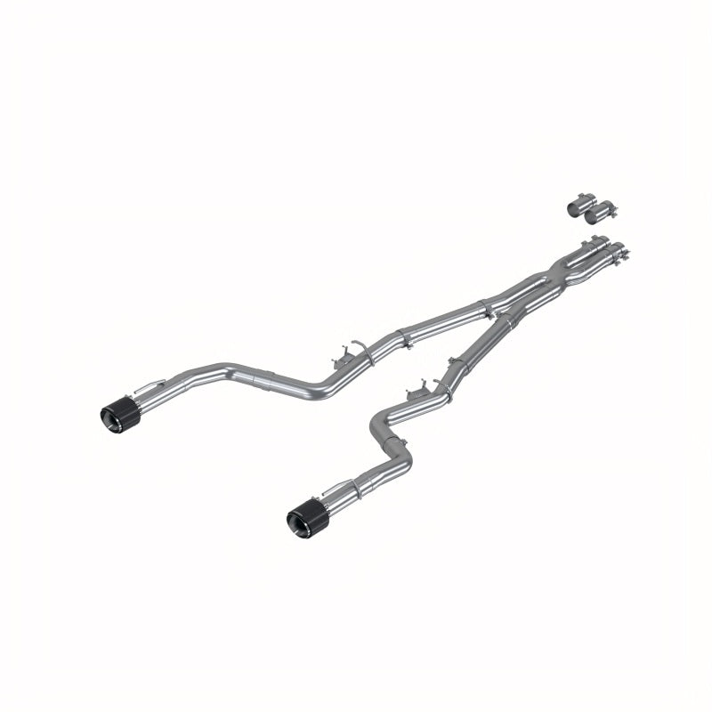 MBRP Charger 5.7L/6.2L/6.4L 3in Race Profile Cat-Back w/Dual Carbon Fiber Tips T304 SS Exhaust