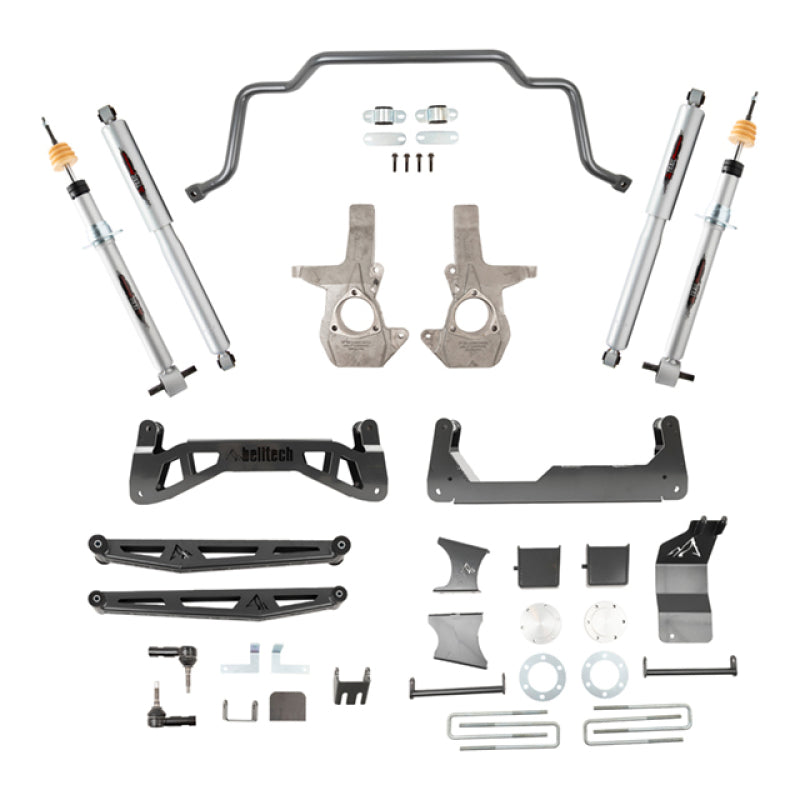 Belltech Chevrolet Silverado / GMC Sierra 1500 4WD 7-9in Suspension Lift Kit w/ Shocks