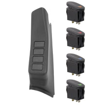 Load image into Gallery viewer, Rugged Ridge A-Pillar Switch Pod Kit Black LHD (JK)