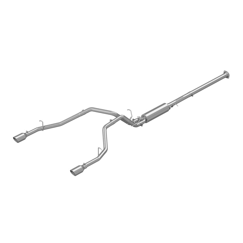 MBRP Ram 1500 5.7L (CrewCab & QuadCab ONLY) 2.5in Cat Back Dual Split Rear w/ 4.5in Tip - T304