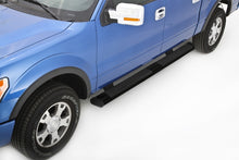 Load image into Gallery viewer, Lund Chevy Silverado 1500 Crew Cab 6in. Oval Straight Black Nerf Bars - Black