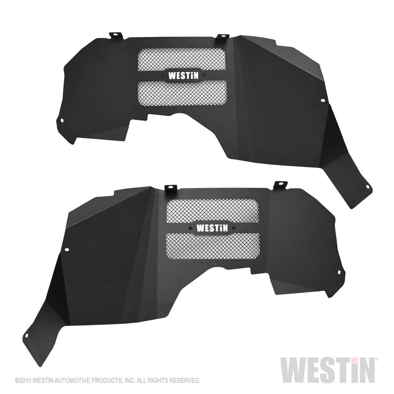 Westin 18+ Jeep Wrangler JL Inner Fenders - Front - Textured Black