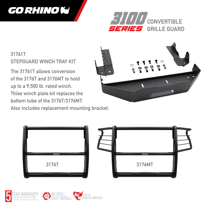 Go Rhino Chevrolet Silverado 1500 3000 Extreme Series StepGuard - Textured Black