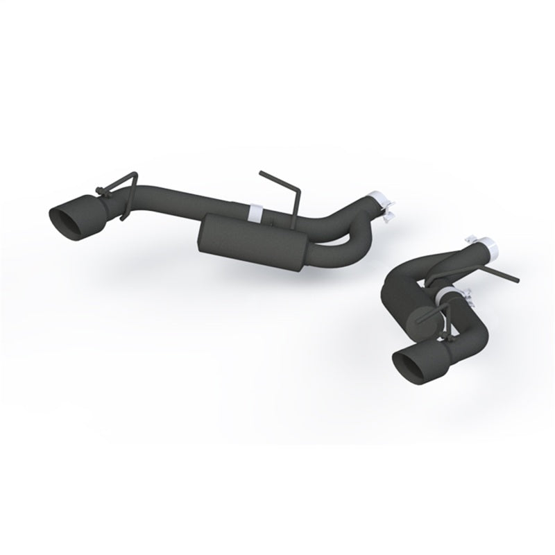 MBRP Chevrolet Camaro 2.5in Black Coated Non NPP Axle Back Exhaust System - 4in Dual Wall Tips