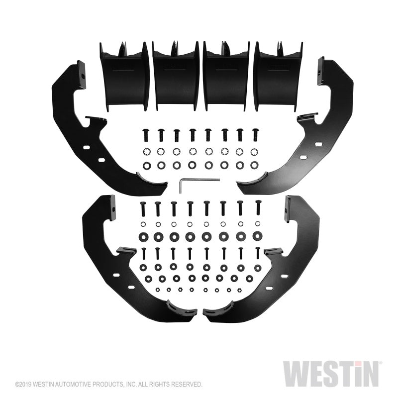 Westin 19+ Chevrolet Silverado / GMC Sierra 1500 Reg Cab PRO TRAXX 4 Oval Nerf Step Bars - Black