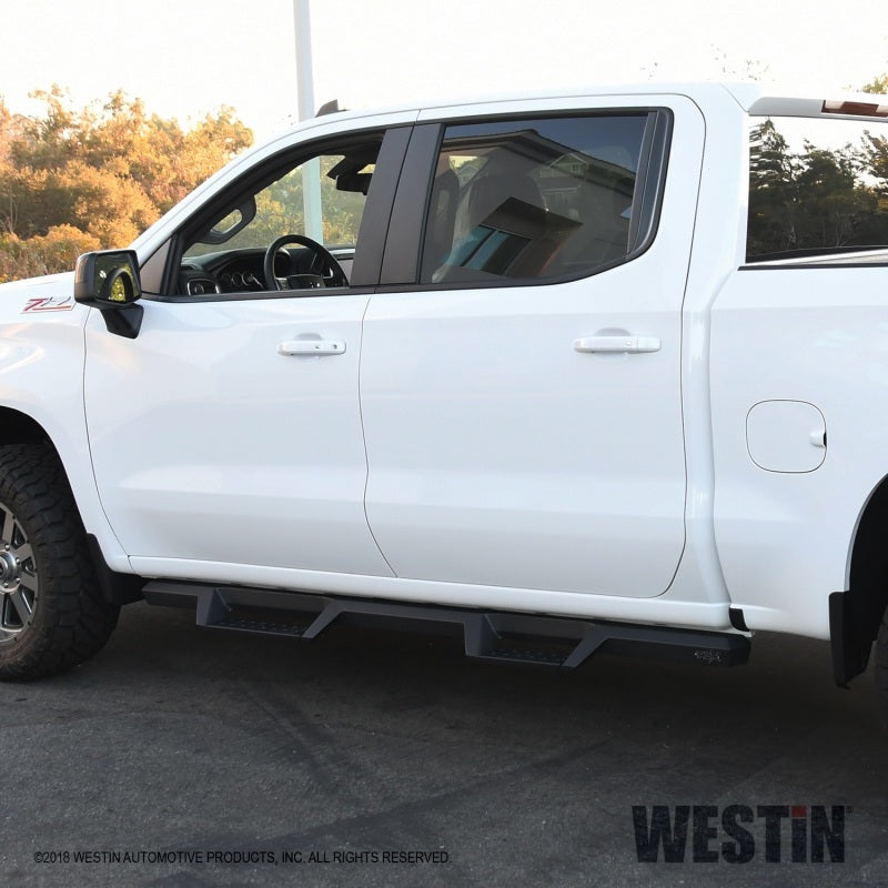 Westin Chevrolet Silverado / GMC Sierra 1500 Crew Cab Drop Nerf Step Bars - Textured Black