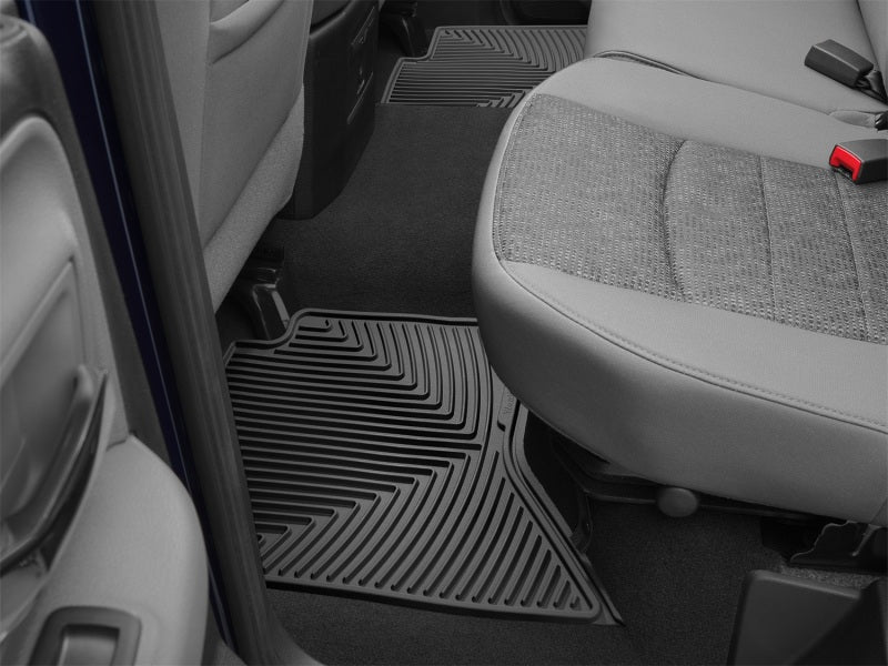 WeatherTech Dodge Ram Quad Cab Rear Rubber Mats - Black