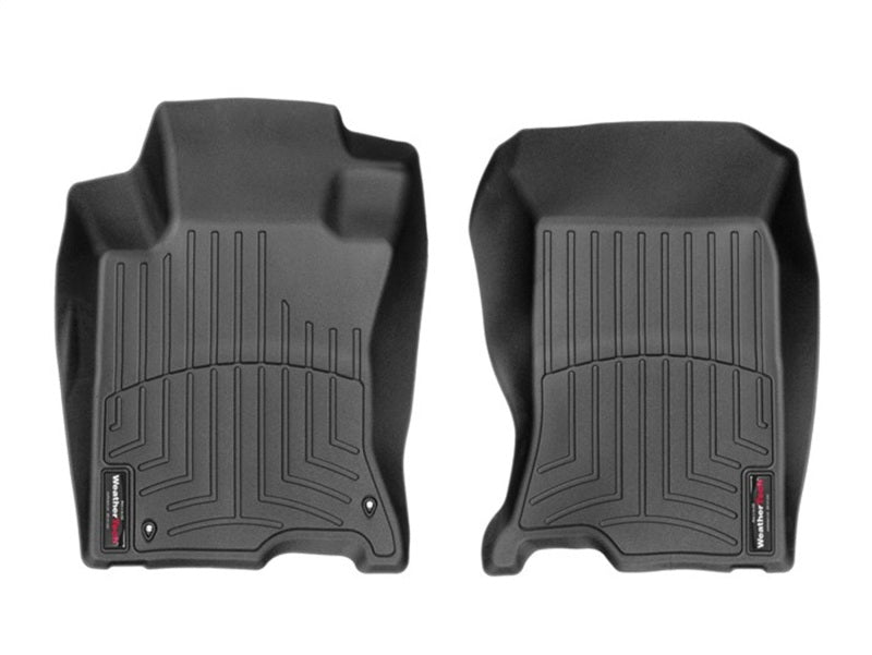WeatherTech Honda Crosstour Front FloorLiner - Black (4WD; Hook Retention)