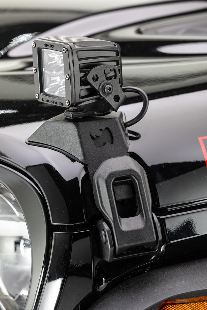 Go Rhino Jeep Wrangler JL/JLU/Gladiator JT Light Mount - 3in Cube