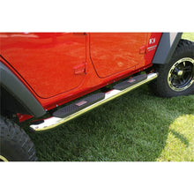Load image into Gallery viewer, Rugged Ridge 4in Round Step SS Jeep Wrangler Unlimited JK