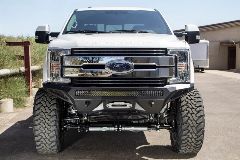 Addictive Desert Designs 17+ Ford F-250 Super Duty Stealth Fighter Front Bumper w/ Winch Mounts