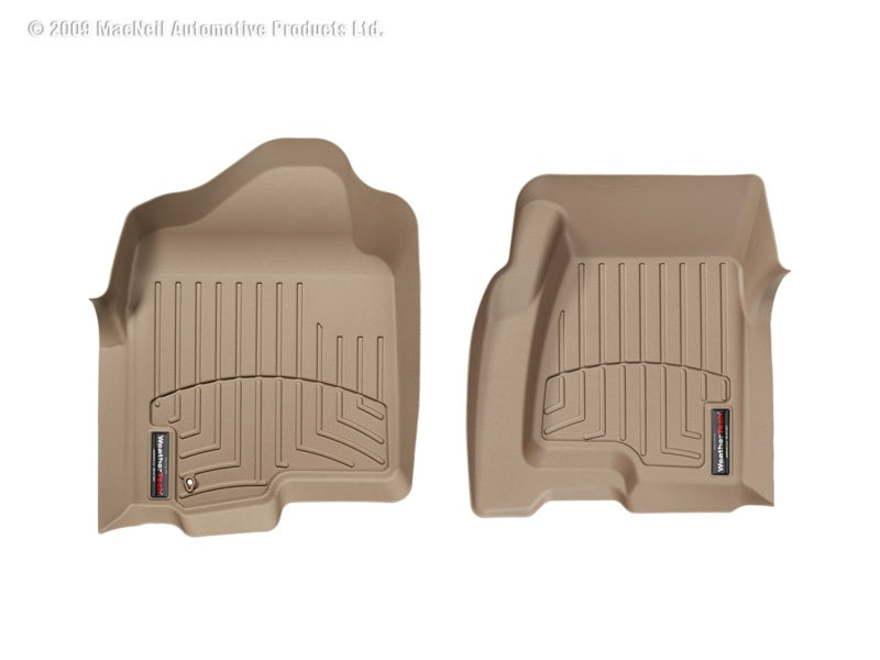 WeatherTech Chevrolet Silverado Crew Cab Front FloorLiner - Tan