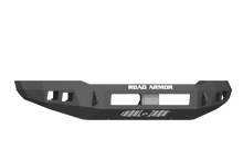 Load image into Gallery viewer, A black Road Armor 17-20 Ford Raptor Stealth Front Non-Winch Bumper - Tex Blk with the word "road slayer" on it.
