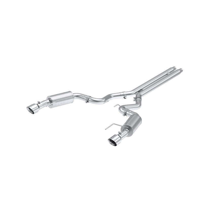 MBRP Ford Mustang GT S650, 5.0  Aluminized Steel 3in Cat-Back Dual Split Rear (Street)