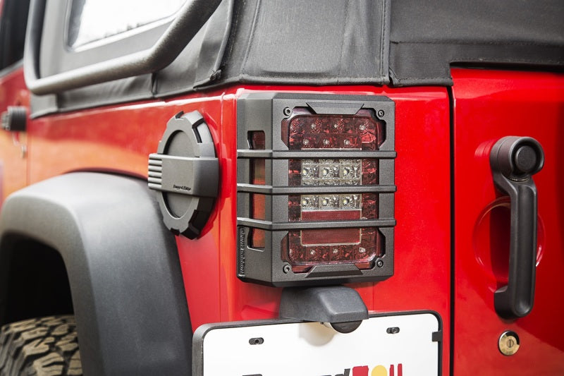 Rugged Ridge Jeep Wrangler JK Black Elite Tail Light Guards