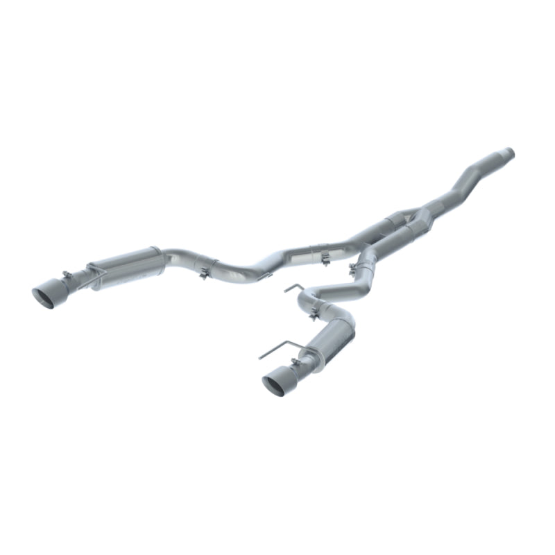 MBRP Ford Mustang EcoBoost 2.3L T409 3in Cat Back Dual Split Rear Exit (Street Version)