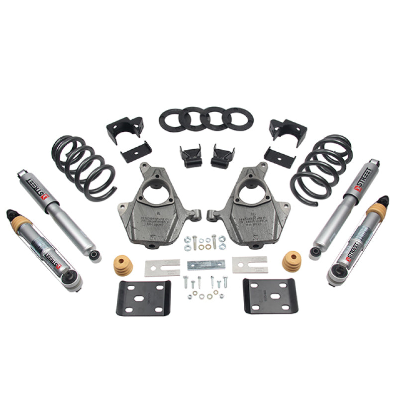 Belltech LOWERING KIT Chevy Silverado Crew Cab 2WD 3-4F / 7R