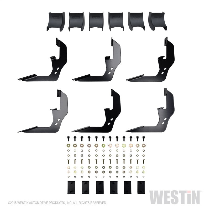 Westin Chevrolet Silverado/Sierra 1500 Crew Cab R5 Nerf Step Bars - Black