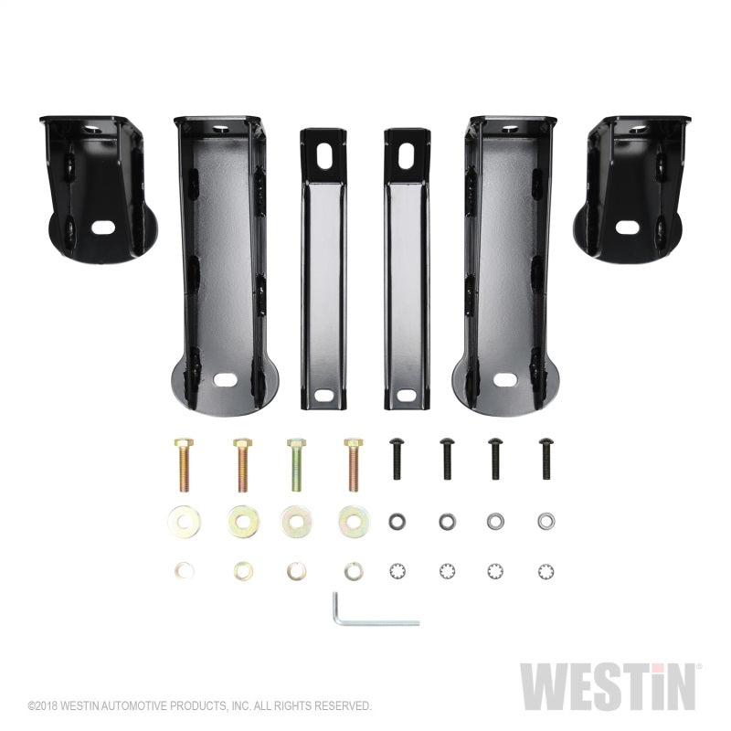 Westin Chevrolet Silverado/Sierra 1500 Crew Cab Platinum 4 Oval Nerf Step Bars - Black