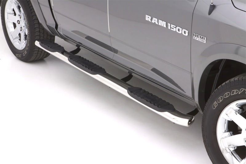 Lund Dodge Ram 1500 Crew Cab (5.5ft. Bed) 5in. Oval WTW SS Nerf Bars - Polished