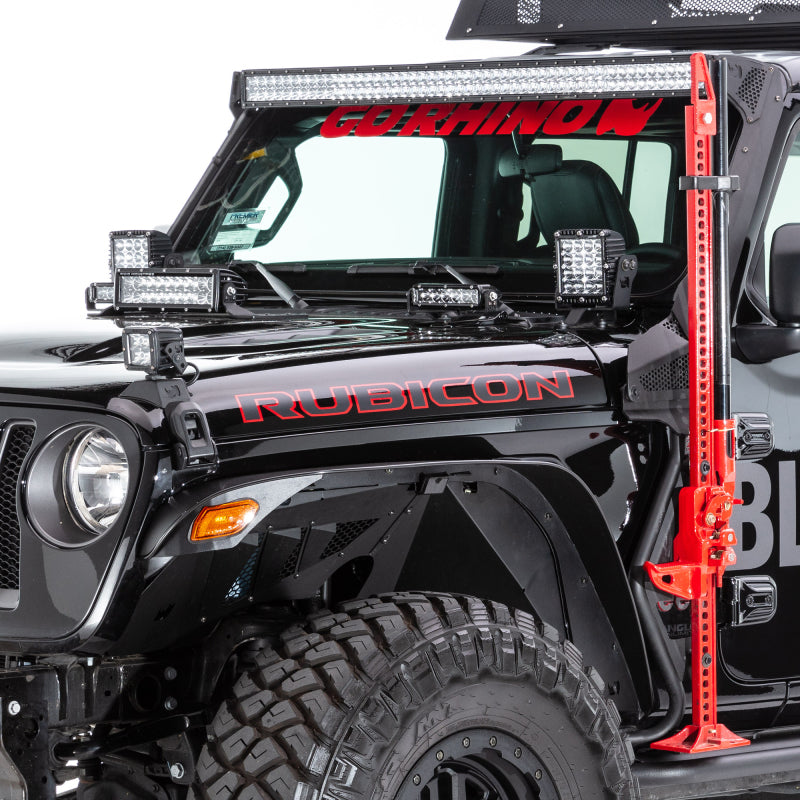Go Rhino Jeep Wrangler JL/JLU/Gladiator JT Light Mount - 6in Q4 Series